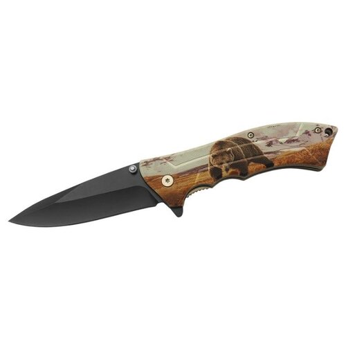 фото Нож складной мастер клинок m9687 (сахалин) коричневый