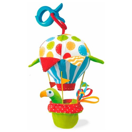 фото Yookidoo игрушка - подвеска мягкая музыкальная "попугай на воздушном шаре"