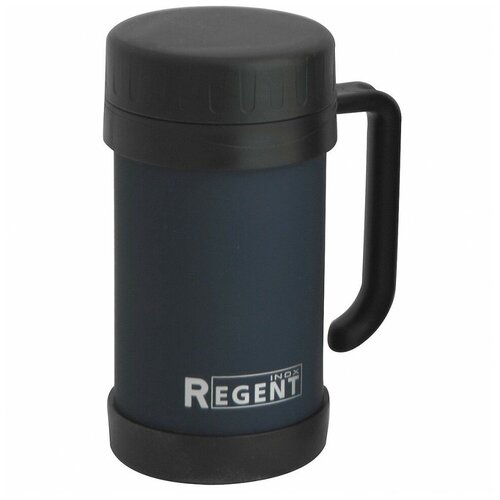 фото Термокружка regent inox gotto 93-te-go-2-500, 0.5 л, черный/синий