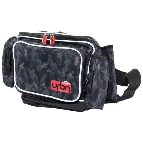 фото Поясная сумка для рыбалки, для охоты berkley urbn hip bag 32х21х17 см серый камуфляж