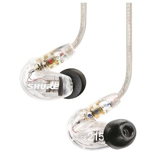 фото Наушники shure se215-cl-efs, прозрачный