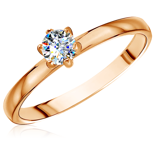 фото Золотое помолвочное кольцо с бриллиантом 15119627 бронницкий ювелир