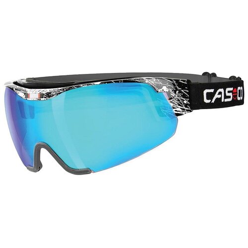 фото Casco визор для беговых лыж casco spirit carbonic (splatter white-bluemirror, m)