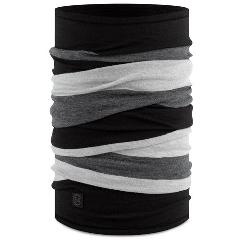 фото Тонкий шерстяной шарф-труба buff wool move lightweight graphite