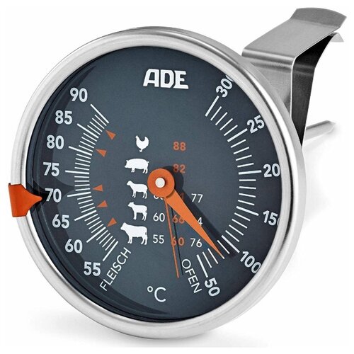 фото Термометр для мяса ade bbq1801 stainless steel, механический