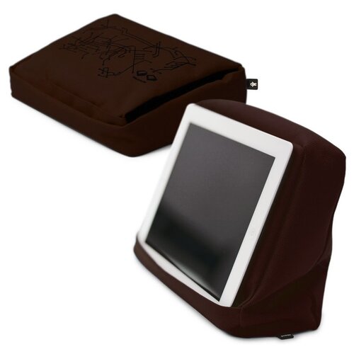 фото Подушка- подставка bosign с карманом для планшета hitech 2 тёмный школад черный