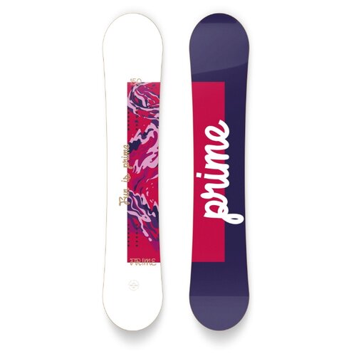 фото Сноуборд prime snowboards simple (20-21) белый/розовый/фиолетовый 140