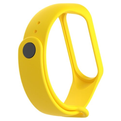 фото Силиконовый ремешок для xiaomi mi band 5 и mi band 6 (sport) / спортивный ремешок на фитнес трекер сяоми ми бенд 5 и ми банд 6 (спорт) желтый pastila