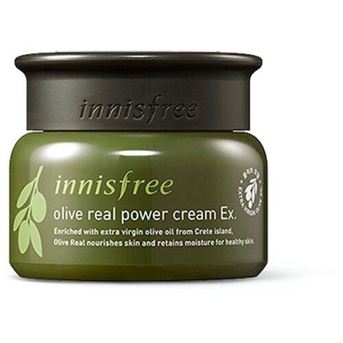фото Innisfree innisfree olive real power cream ex крем для лица с маслом оливы, 50 мл