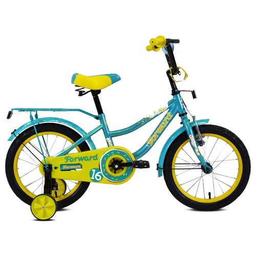 фото Велосипед forward funky 18 2020 голубой/светло-зеленый