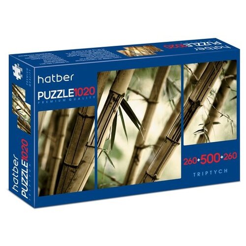 фото Набор пазлов hatber premium triptych бамбуковый лес (т1020пз2_22527)