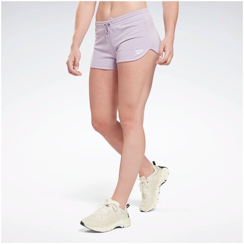 фото Шорты reebok ri french terry short, размер l, розовый