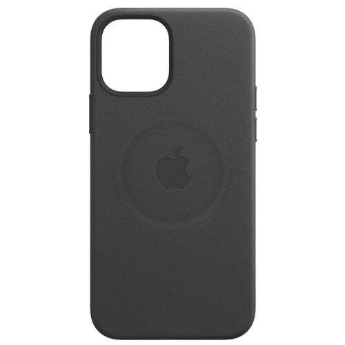 фото Чехол-накладка apple magsafe кожаный для iphone 12/iphone 12 pro черный