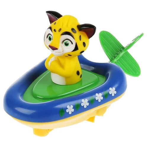 фото Игрушка пластизоль для ванн «лео и тиг. лодка + лео» тм «капитошка»