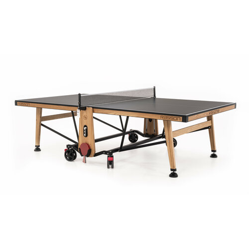 фото Теннисный стол складной для помещений "rasson premium t01 indoor" (274 х 152,5 х 76 см, натуральный ясень) с сеткой