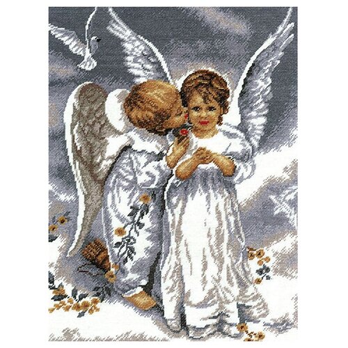 фото Hobby & pro набор для вышивания два ангела 24 х 32 см (682)