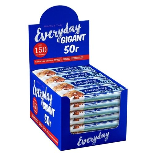 фото Батончик-мюсли gigant "молочный шоколад и кокос" 50 гр., шоубокс 24 шт. everyday