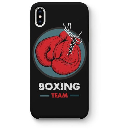 фото Чехол для iphone xs max "boxing team", черный exsport