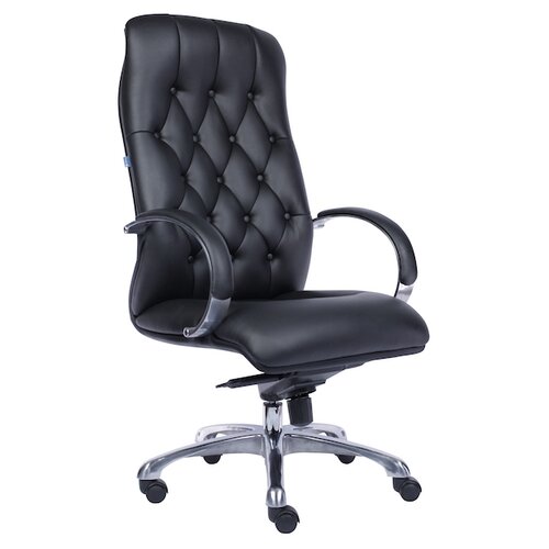 фото Компьютерное кресло everprof monaco для руководителя, обивка: искусственная кожа, цвет: черный