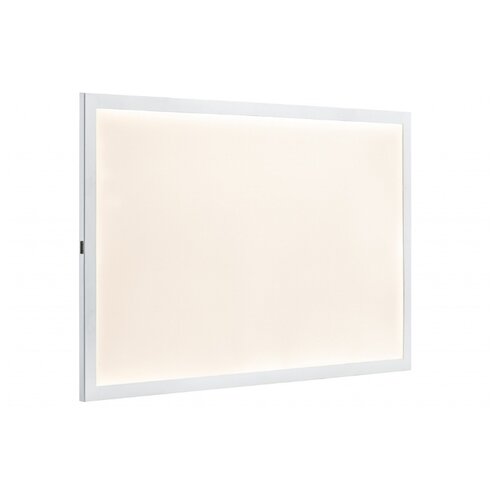 фото Светильник настенный paulmann led panel glow 8вт 520лм 2700к белый металл/пластик 40x25см димм сенсорный базовый набор 70807