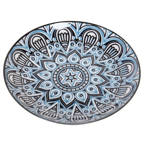 фото Florento тарелка восточная сказка 21,5 см голубой/черный