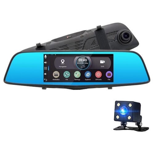 фото Видеорегистратор xpx zx857, 2 камеры, gps черный