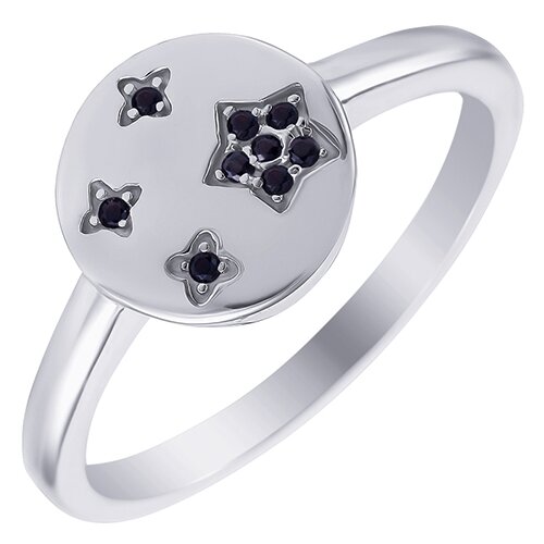 фото Element47 кольцо из серебра 925 пробы с кубическим цирконием gr12261a_ko_002_wg, размер 18.5