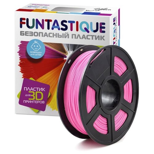 фото Пластик в катушке funtastique, abs, 1.75 мм, 1 кг (розовый)