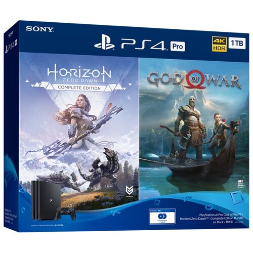 фото Игровая приставка Sony PlayStation 4 Pro черный + Horizon Zero Dawn CE + God Of War