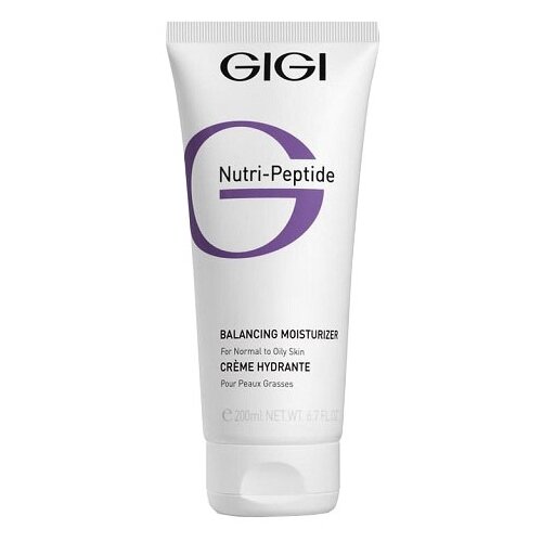 фото Gigi nutri-peptide balancing moisturizer oily skin пептидный крем балансирующий для жирной кожи, 200 мл