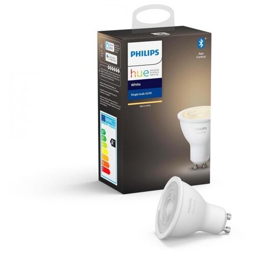 фото Умная лампа philips hue led smart light, bt, белый, gu10