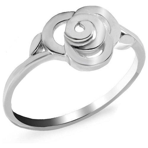 фото Silver wings кольцо цветок из серебра 011ri56811-119, размер 16