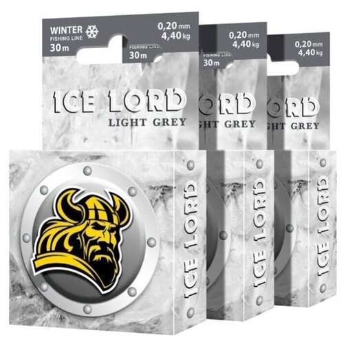 фото Леска зимняя ice lord light grey aqua