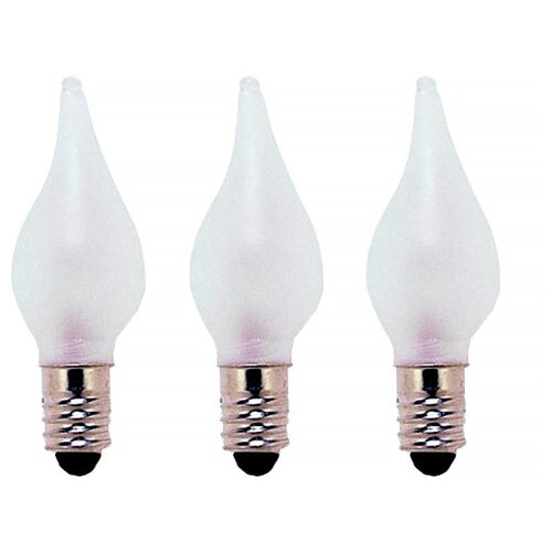 фото Набор запасных белых матовых ламп, для рождественских горок и светильников, 24 v, 3 штуки, star trading 312-58