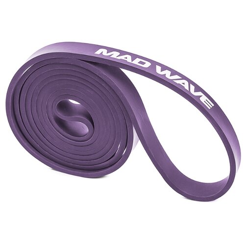 фото Лента-эспандер long resistance band, 18.2-36.4 кг, фиолетовый mad wave