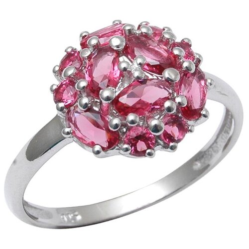 фото Balex кольцо 1410931522 из серебра 925 пробы с рубином синтетическим, размер 20