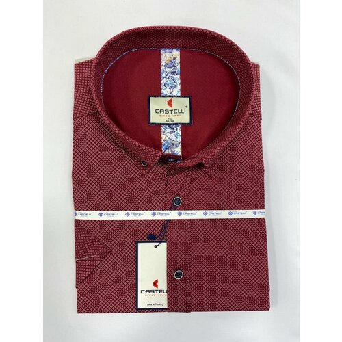 фото Рубашка castelli, размер 7xl(72), красный