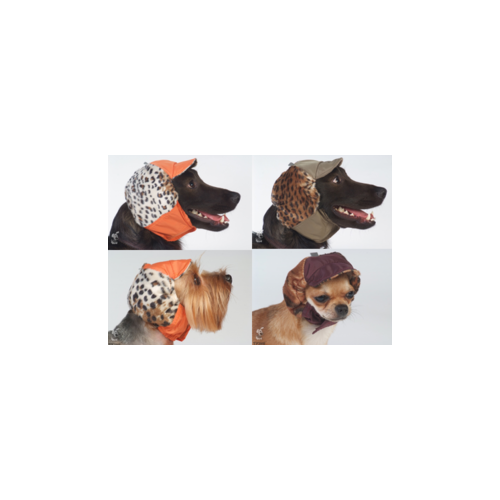 фото Шапка для собак пород кокер-спаниель, французский бульдог (тёплая, с велюром) тузик