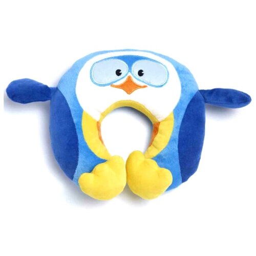 фото Подушка для шеи Travel Blue Puffy the Penguin, белый/голубой/желтый