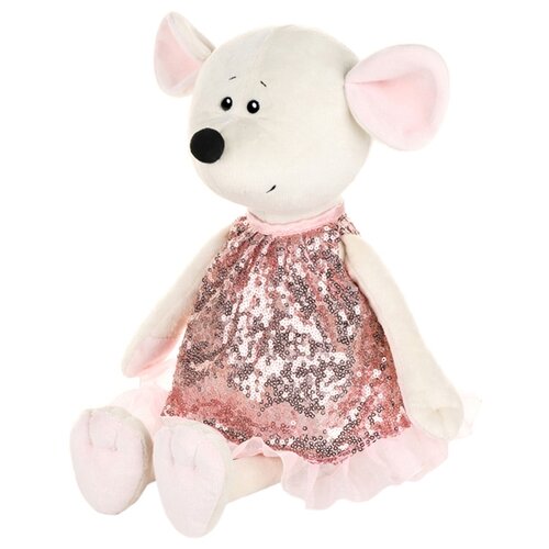 фото Мягкая игрушка maxitoys мышка мила в розовом платье 21 см