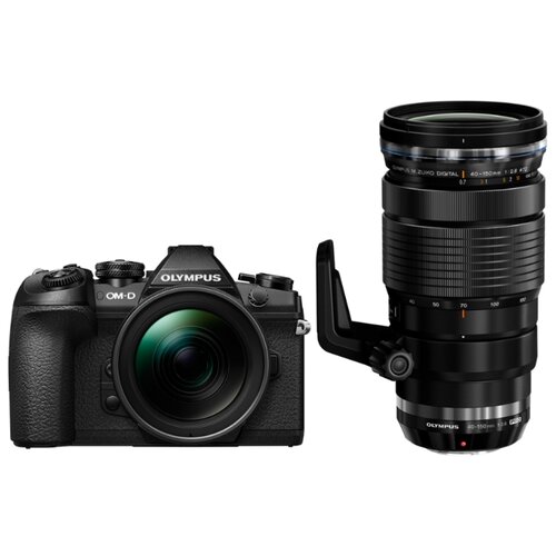 фото Фотоаппарат Olympus OM-D E-M1 Mark II Kit черный M.Zuiko Digital ED 12‑40mm 1:2.8 PRO + M.Zuiko Digital ED 40-150mm 1:2.8 PRO
