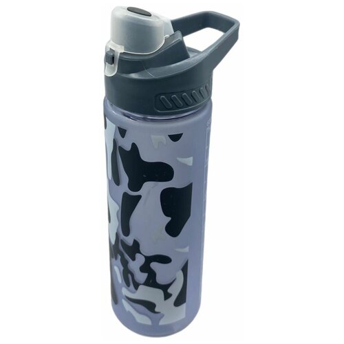 фото Бутылка для воды kwelt "military" 600 мл, пластик, синий