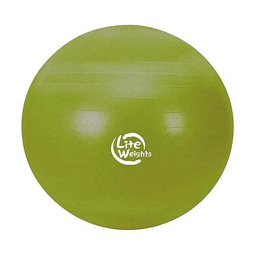 фото Мяч гимнастический lite weights 1866lw (65см, антивзрыв, с насосом, салатовый)