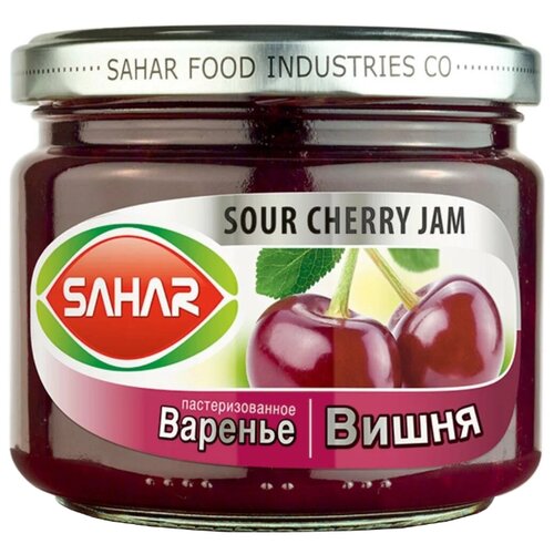 фото Варенье SAHAR из вишни, банка 390 г