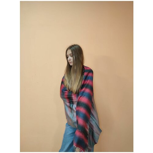 фото Палантин шарф женский зимний теплый кашемир нет бренда