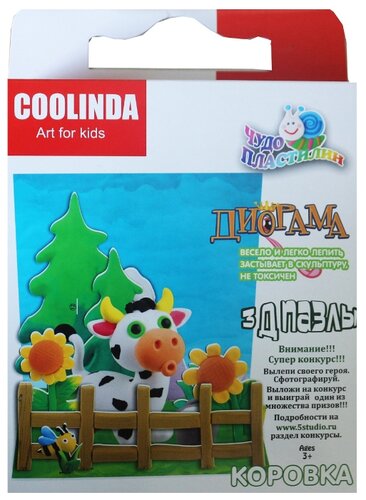 Масса для лепки Coolinda Диорама Коровка (081400) Масса для лепки Coolinda Диорама Коровка (081400)