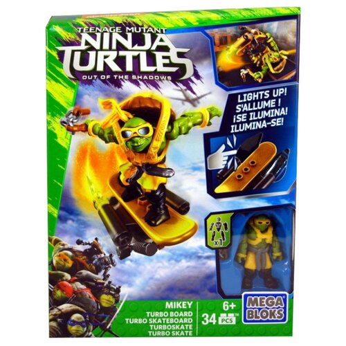 фото Конструктор mega bloks teenage mutant ninja turtles dpf76 турбо-доска