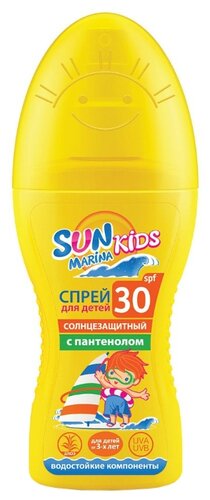 Sun Marina Kids Детский спрей для безопасного загара SPF 30 Sun Marina Kids Детский спрей для безопасного загара SPF 30