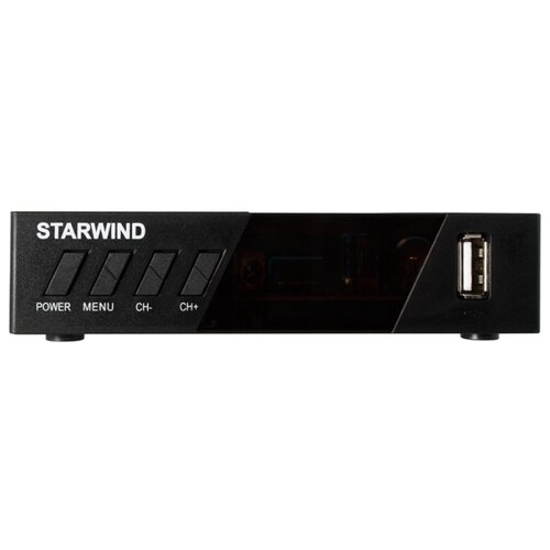 фото Ресивер dvb-t2 starwind ct-140 черный