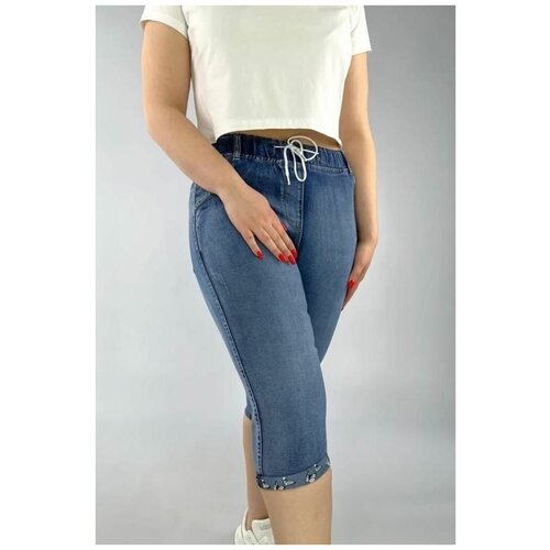 фото Бриджи джинсовые женские капри нет бренда